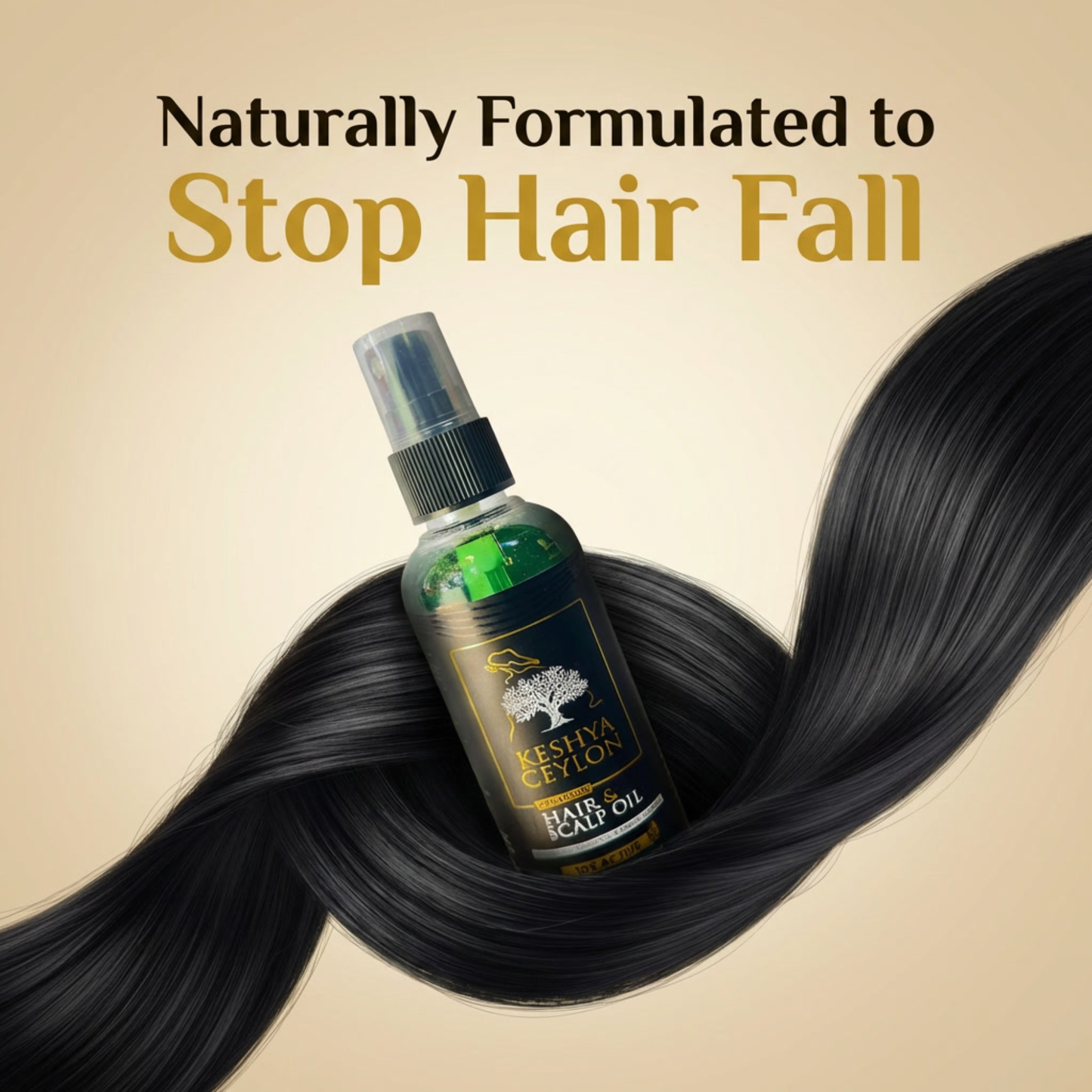 Keshya Ceylon™ Advanced Hair & Scalp Oil – 100ml