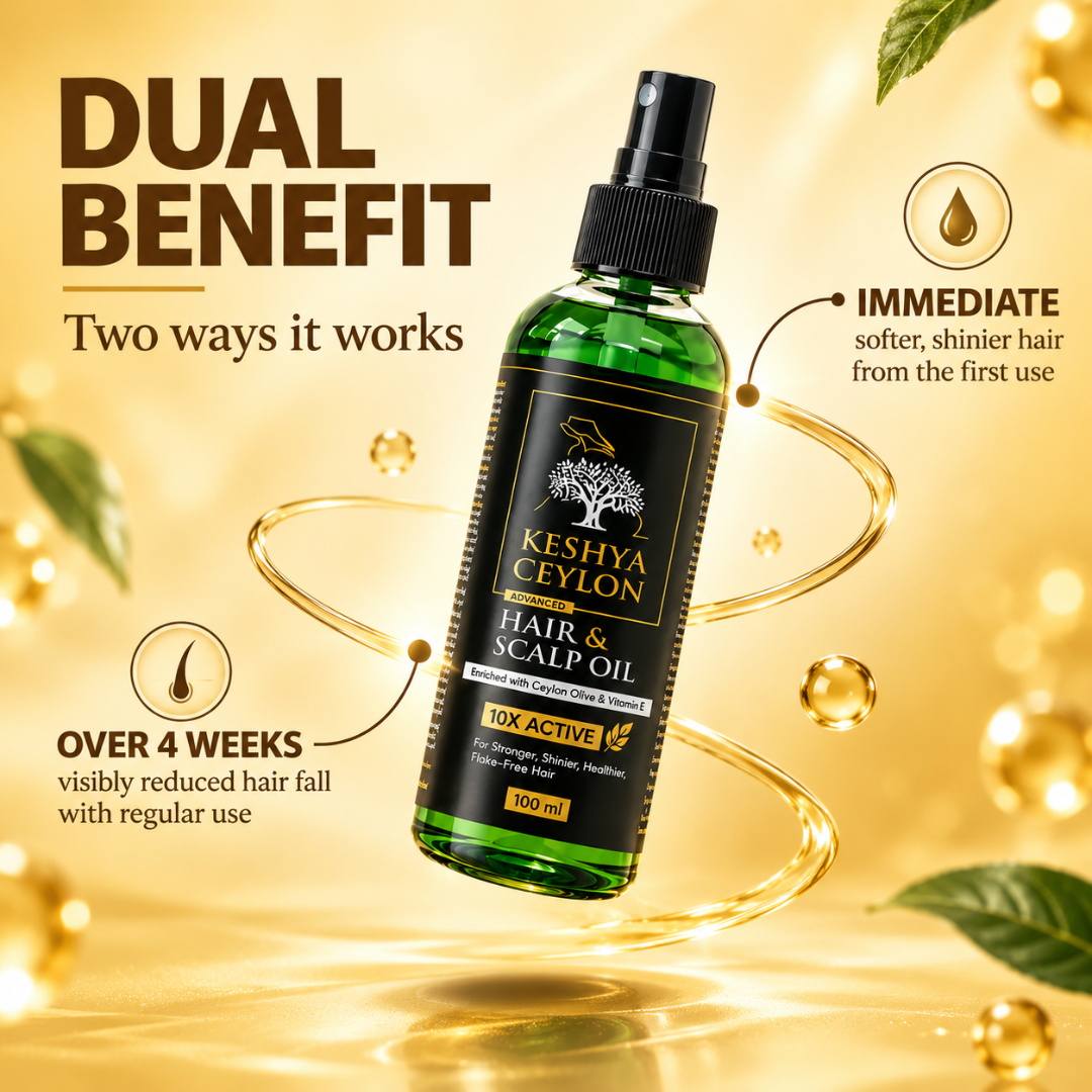 Keshya Ceylon™ Advanced Hair & Scalp Oil – 100ml
